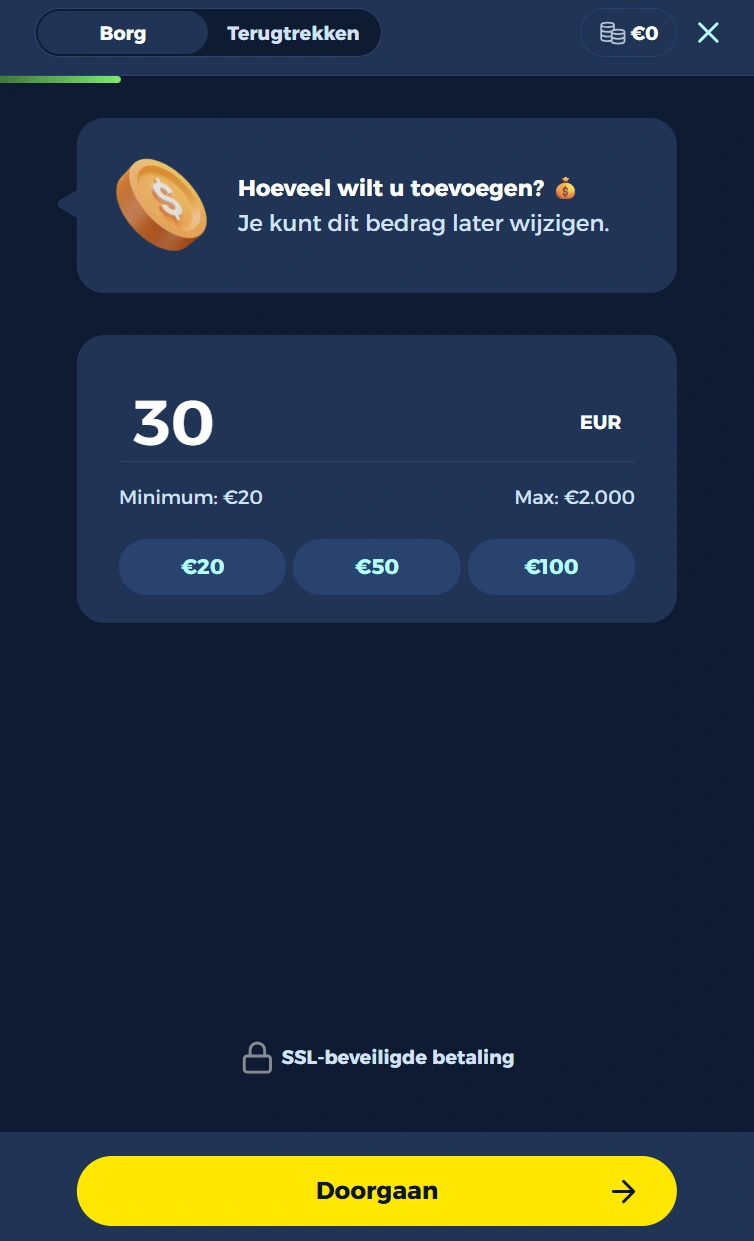 Viva Spin Casino Stortingsstap 1